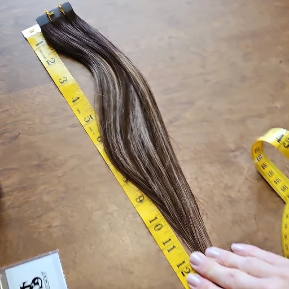 12" Tape-in Moresoo Hair Brown Extensions - Picture 10 of 10